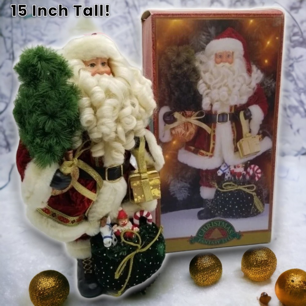 Wonderland Santa Figurine 90s Collection Christmas Tree Fantasy Bag Holiday